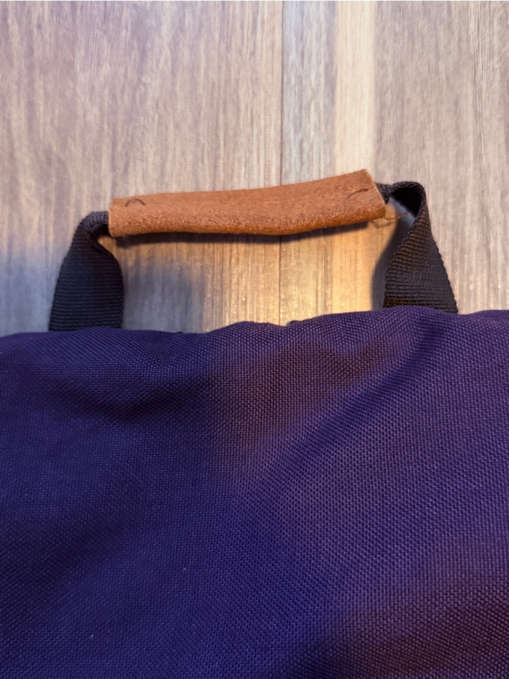 Vintage JanSport Purple Backpack with Tan Accents - Picture 11 of 13